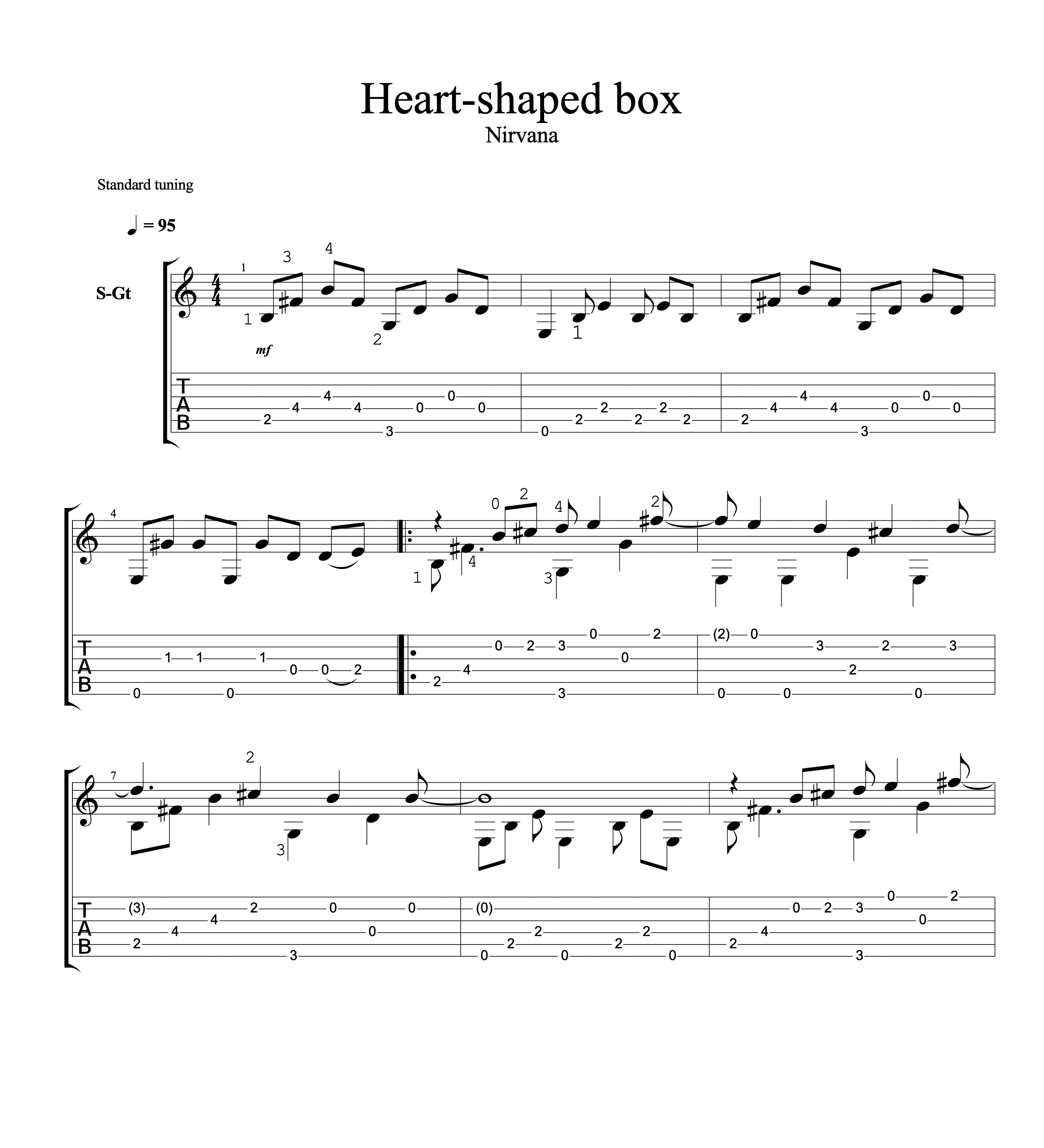 Heart box аккорды. Nirvana Heart Shaped Box Ноты. Heart Shaped Box табы. Табулатура Heart Shaped Box. Нирвана Shaped Box.